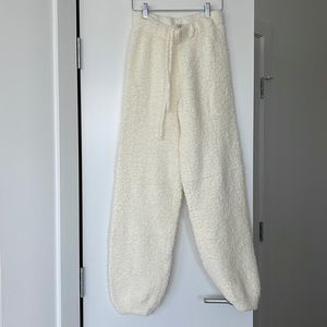 SKIMS cream cozy pants